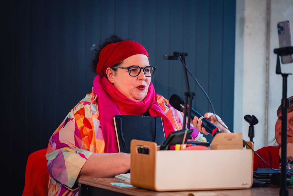 Tanja Wehr bei ihrer Keynote auf dem Journaling Barcamp 2026 in Hamburg