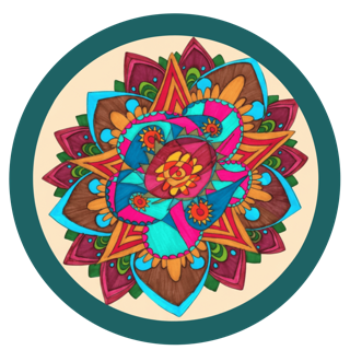 Soul Flower: farbiges Mandala